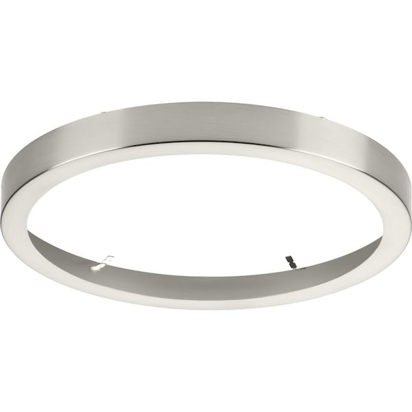 Progress Lighting Everlume Collection Brushed Nickel 11" Edgelit Round Trim Ring P860050-009 - main